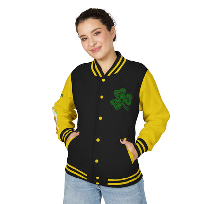 Lucky & Proud Shamrock Letterman Jacket