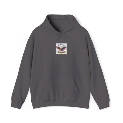 Patriotic Eagle Floral Hoodie – American Flag Wings Graphic Sweatshirt