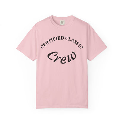 Certified Classics Crew T‑Shirt — Retro Crew Graphic Tee with Back Star Accent