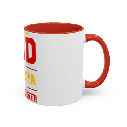 Dad Grandpa Coffee Mug — “I Have Two Titles: Dad Grandpa, I Rock Them Both” Accent Ceramic Gift
