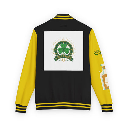 Lucky & Proud Shamrock Letterman Jacket