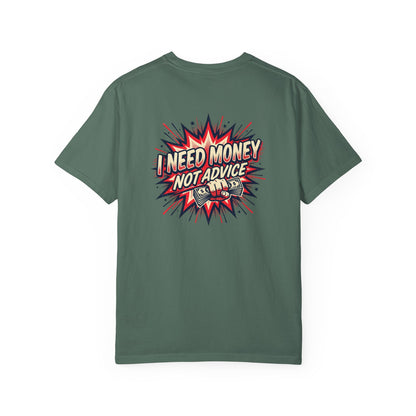 I Need Money Not Advice T-Shirt — Retro Comic Graphic Tee