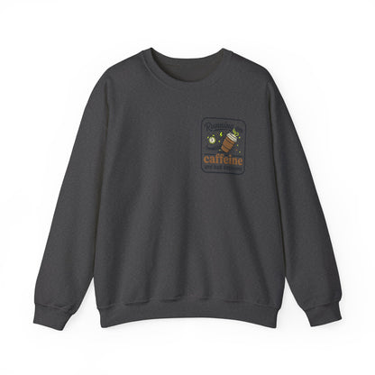 Crewneck Sweatshirt — "Mentally on Vacation, Physically at Work" Coffee Vibe
