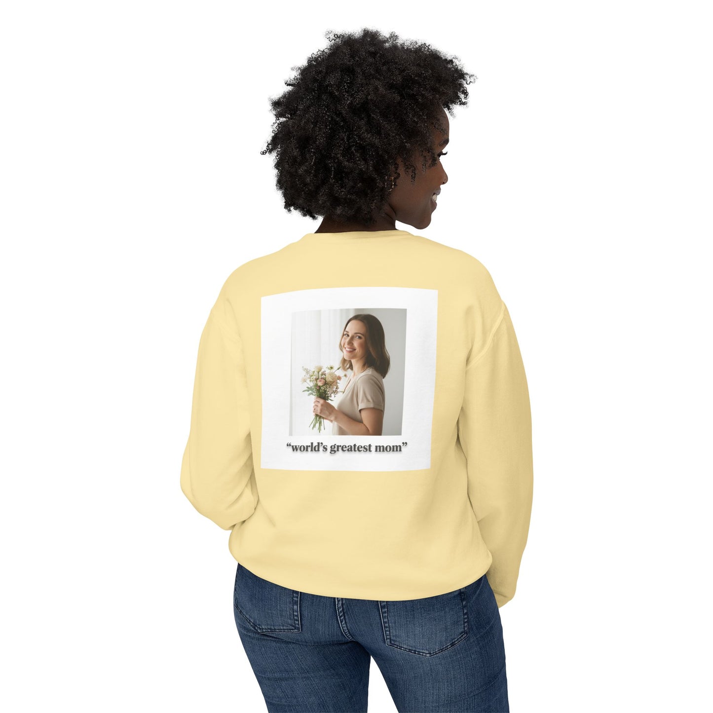 World's Greatest Mom Crewneck Sweatshirt – Floral Award Design, Mother's Day Gift