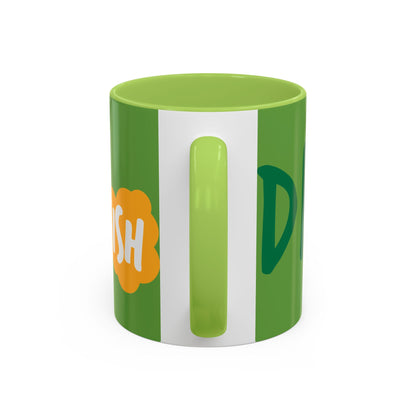 Funny ‘Drunkish’ Accent Coffee Mug — Green Accent 11/15oz