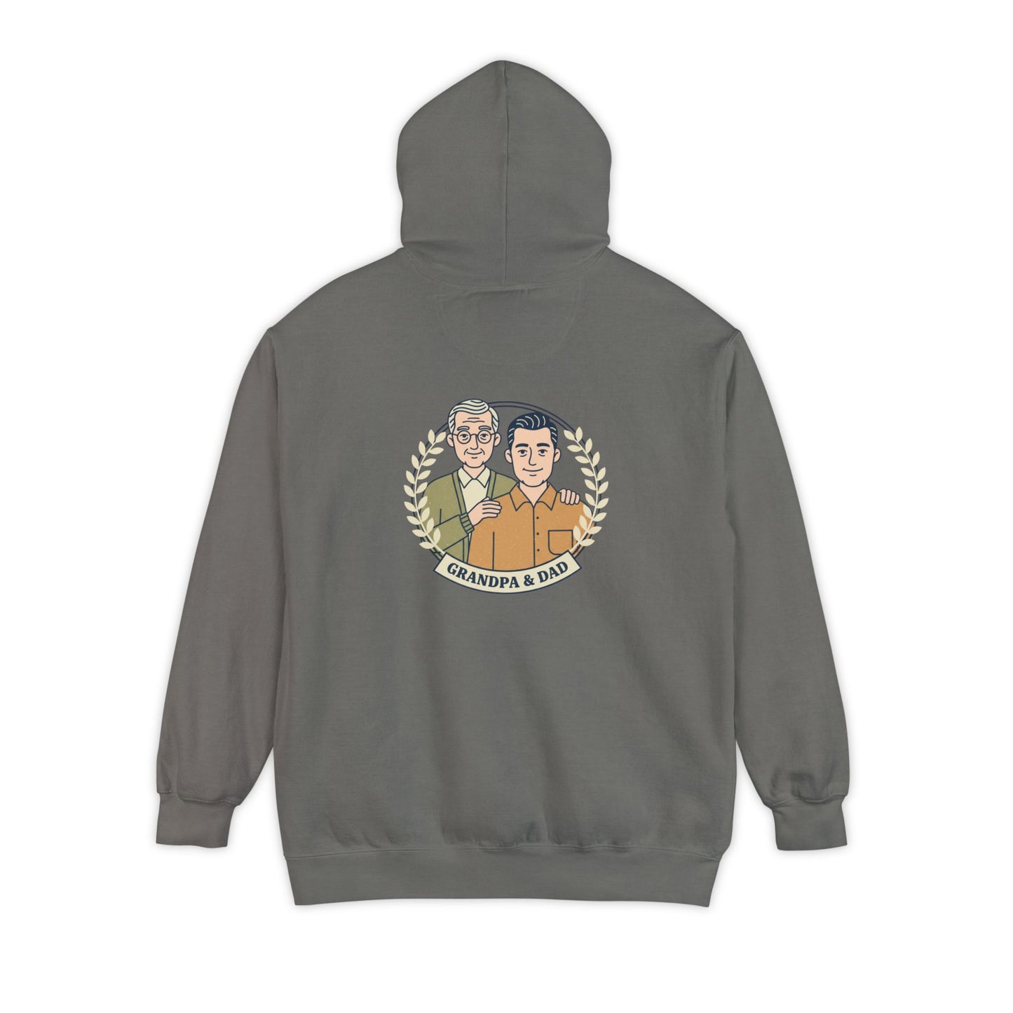 Grandpa & Dad Portrait Hoodie — Family Vintage Crewneck