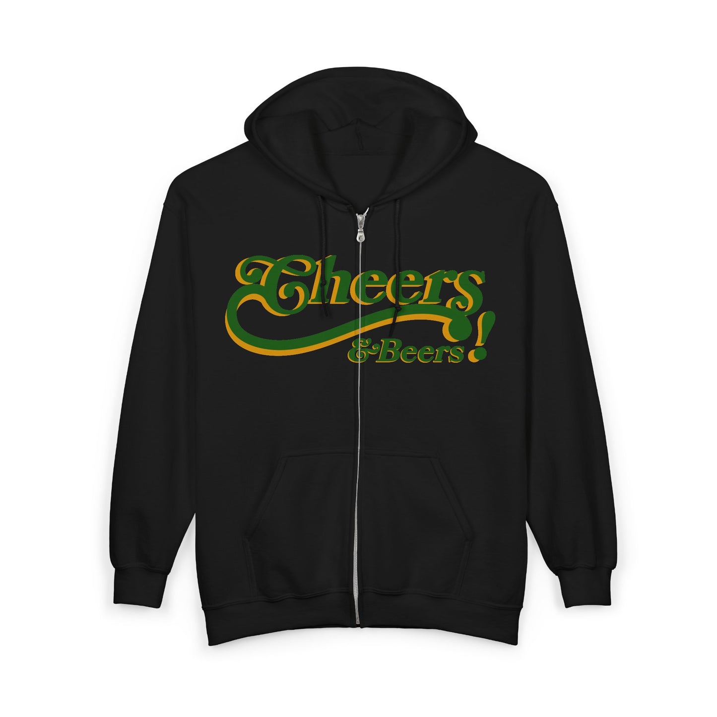 Cheers! Beer Zip Hoodie — ‘Straight Outta Pub’ St. Patrick’s Day Sweatshirt