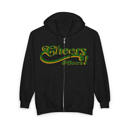 Cheers! Beer Zip Hoodie — ‘Straight Outta Pub’ St. Patrick’s Day Sweatshirt