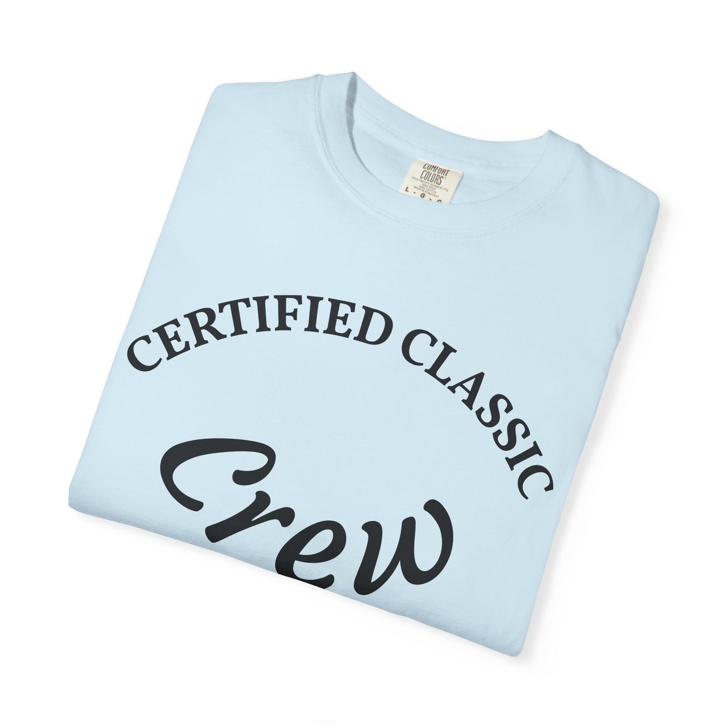 Certified Classics Crew T‑Shirt — Retro Crew Graphic Tee with Back Star Accent