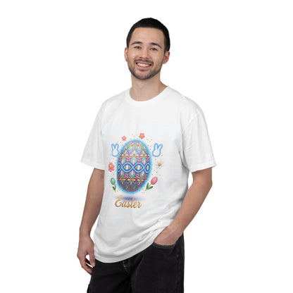 Easter Egg T-Shirt — Pastel Painted Egg & Basket Graphic