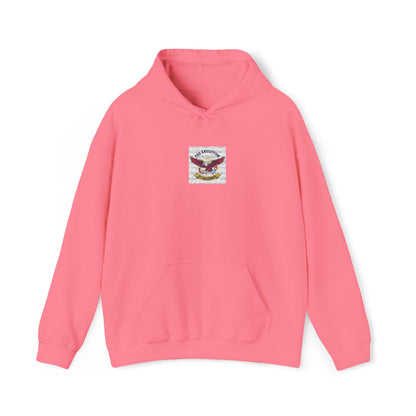 Patriotic Eagle Floral Hoodie – American Flag Wings Graphic Sweatshirt