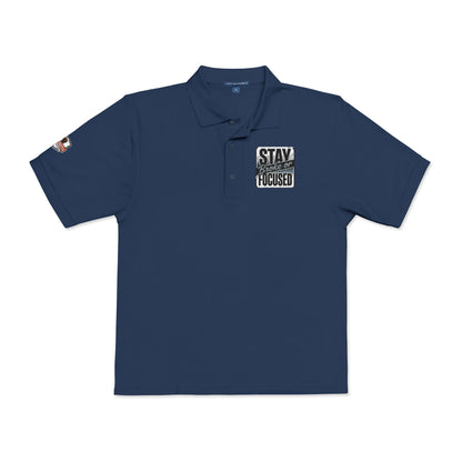 Stay Focused Embroidered Polo Shirt