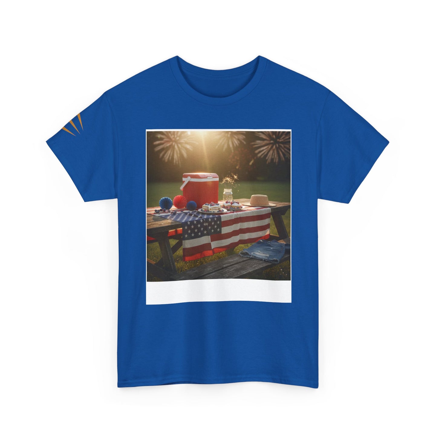4th of July Americana Tee — Patriotic Flag Picnic T-Shirt