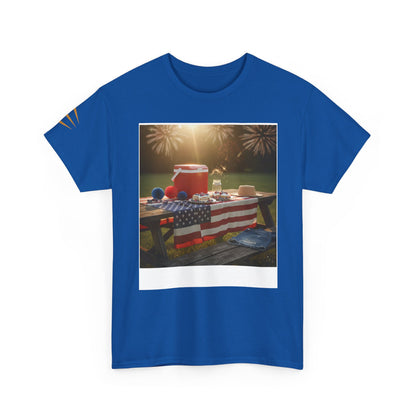 4th of July Americana Tee — Patriotic Flag Picnic T-Shirt