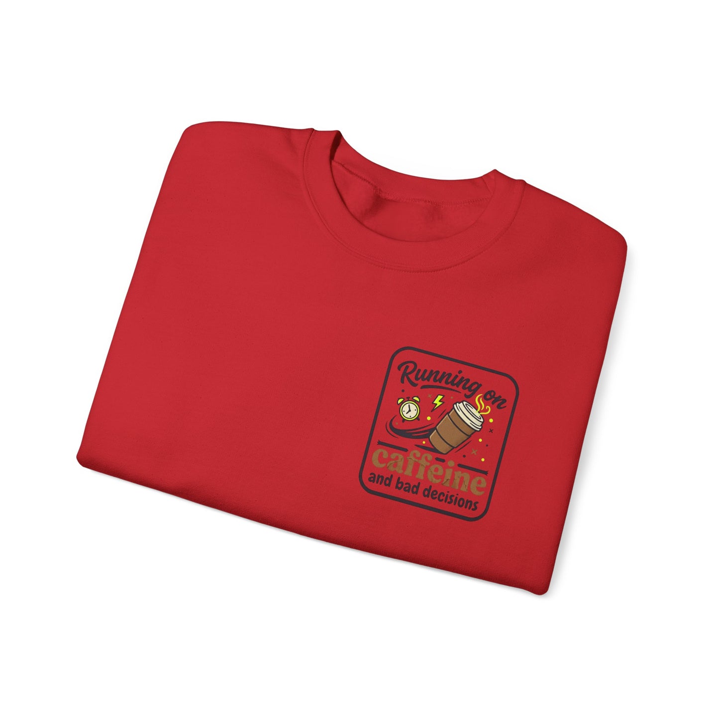 Crewneck Sweatshirt — "Mentally on Vacation, Physically at Work" Coffee Vibe