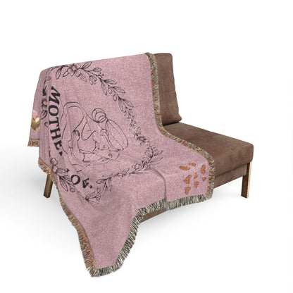 Mother's Love Woven Blanket — Soft Decorative Throw for New Moms & Mother's Day Gift
