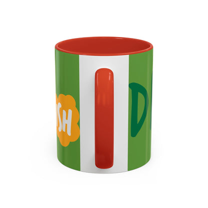 Funny ‘Drunkish’ Accent Coffee Mug — Green Accent 11/15oz