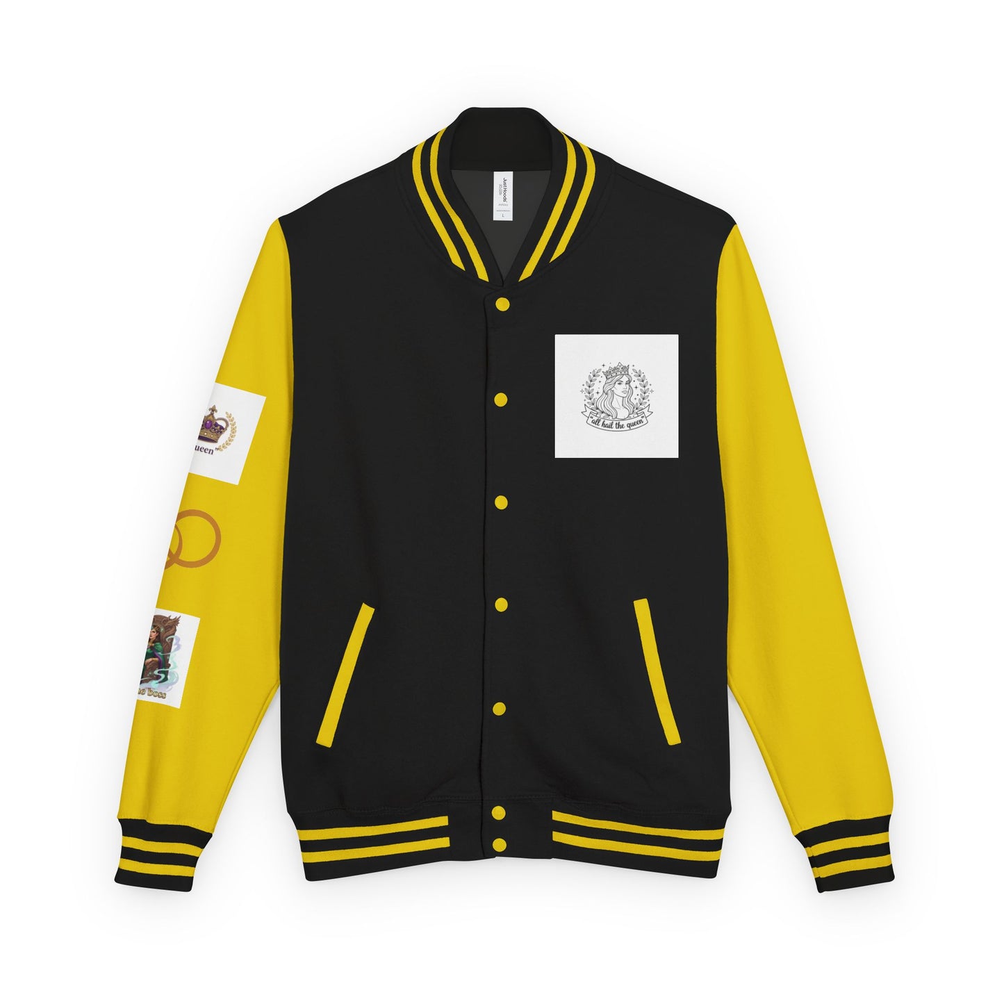 Letterman Jacket — Gothic Queen Illustration Varsity Jacket
