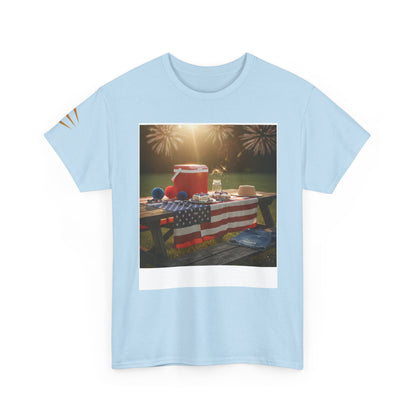 4th of July Americana Tee — Patriotic Flag Picnic T-Shirt