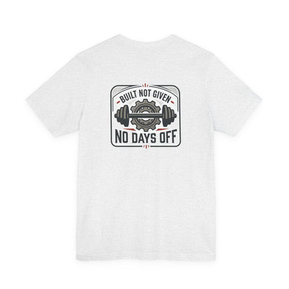 Stay Focused / Built Not Given Fitness T‑Shirt — “Stay Broke or Focused” Motivational Gym Tee