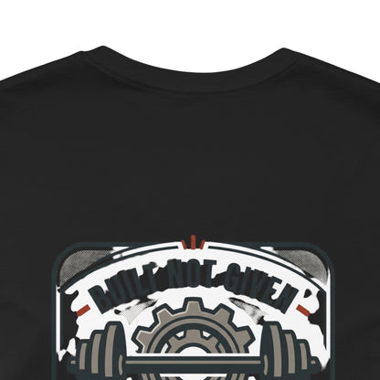 Stay Focused / Built Not Given Fitness T‑Shirt — “Stay Broke or Focused” Motivational Gym Tee