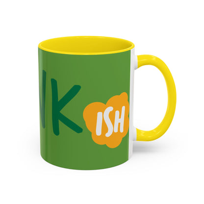 Funny ‘Drunkish’ Accent Coffee Mug — Green Accent 11/15oz