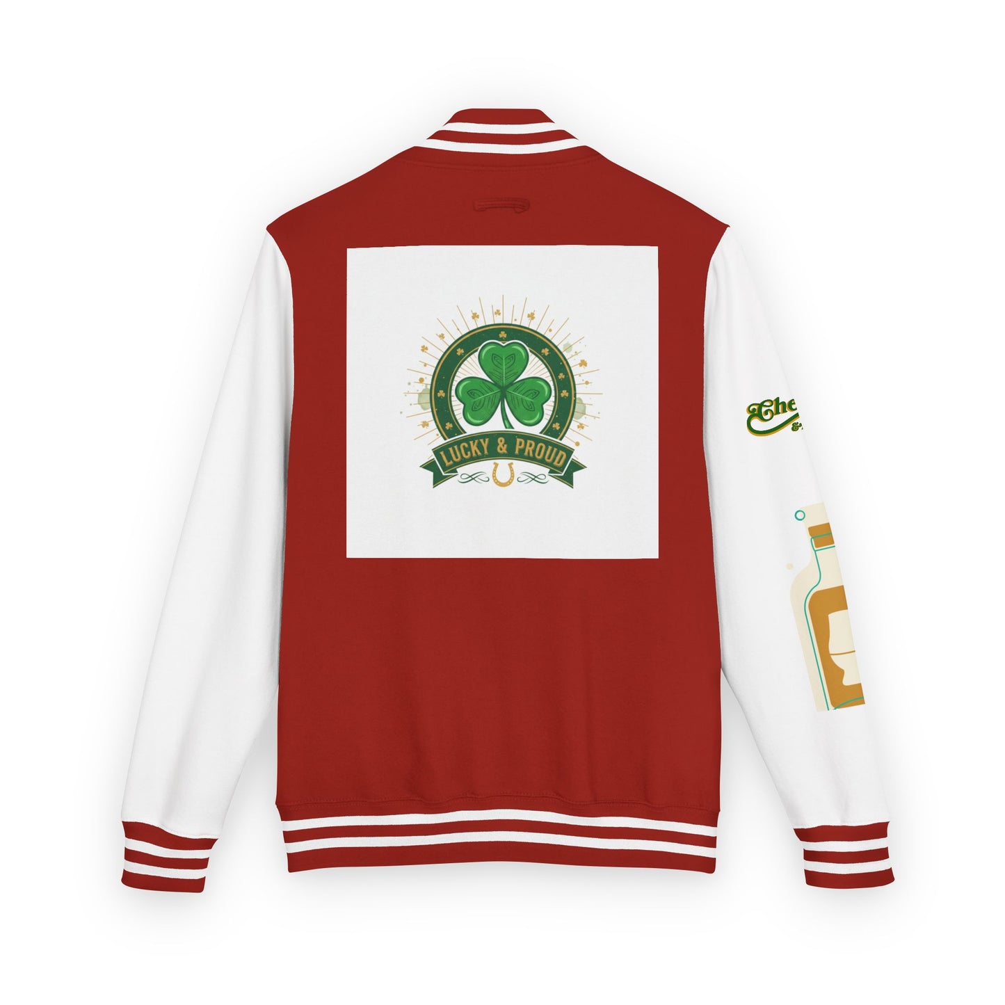 Lucky & Proud Shamrock Letterman Jacket