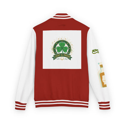 Lucky & Proud Shamrock Letterman Jacket