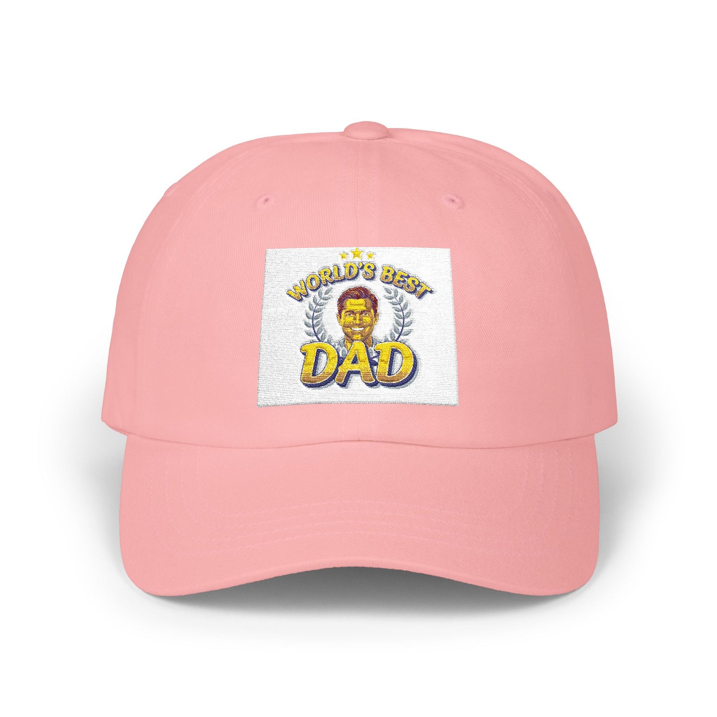Dad Lion Patch Cap — Classic Embroidered “World's Best Dad” Baseball Hat