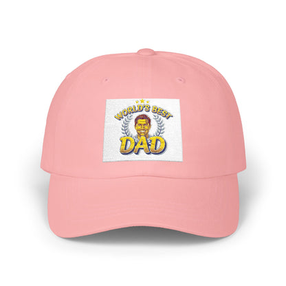 Dad Lion Patch Cap — Classic Embroidered “World's Best Dad” Baseball Hat