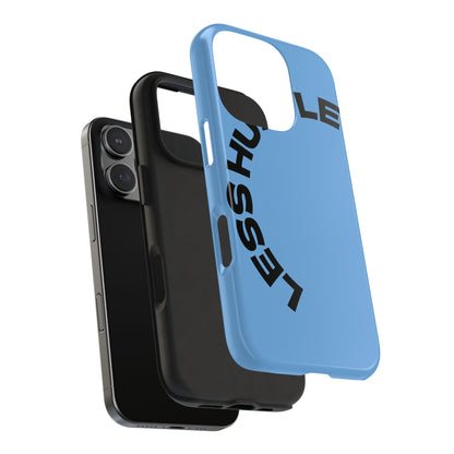 Tough Phone Case — "Less Hustle" Bold Arched Text Protective Cover