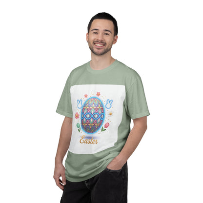 Easter Egg T-Shirt — Pastel Painted Egg & Basket Graphic
