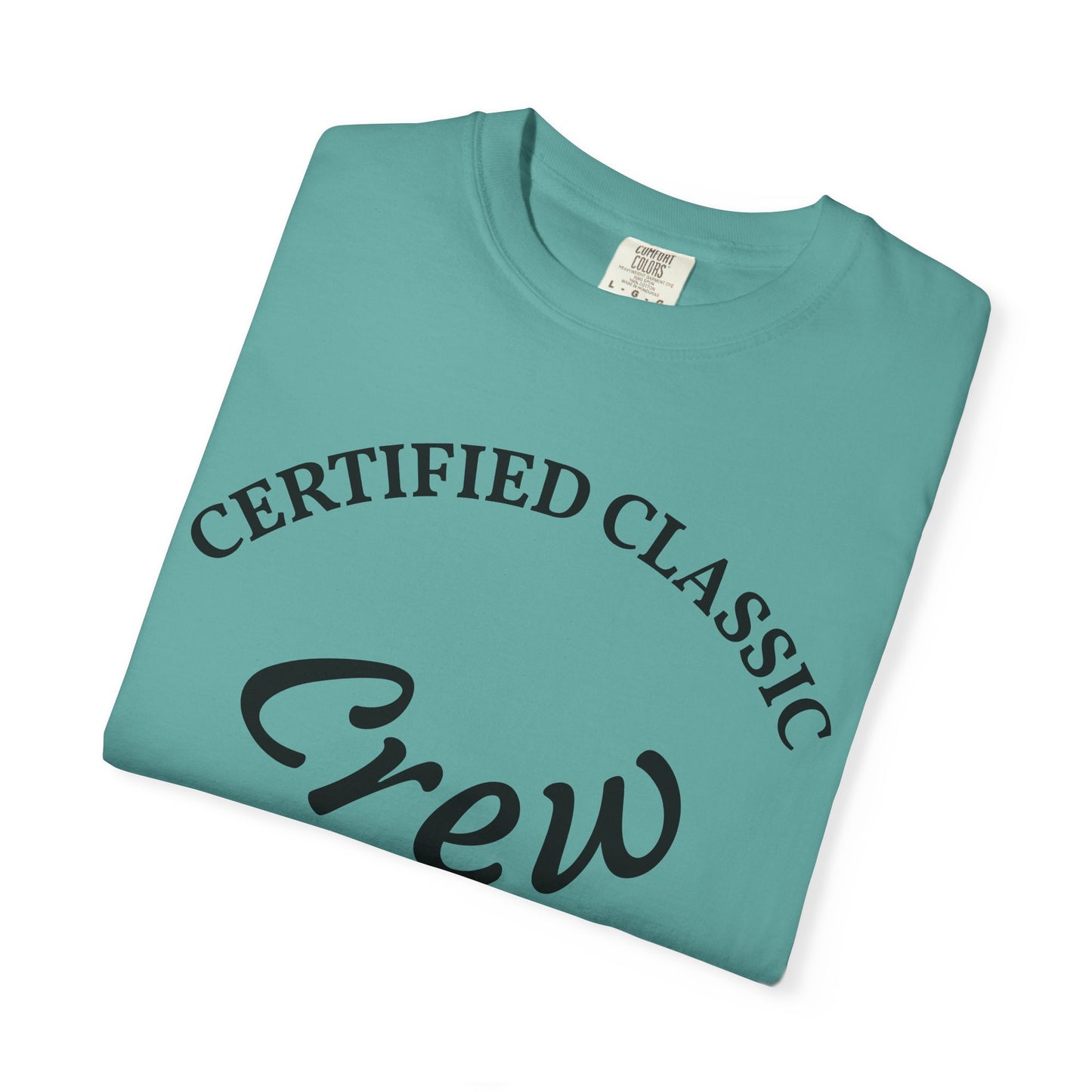 Certified Classics Crew T‑Shirt — Retro Crew Graphic Tee with Back Star Accent