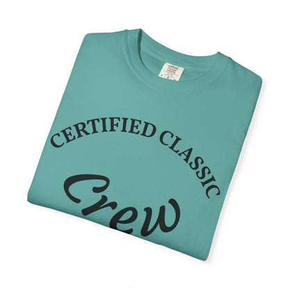 Certified Classics Crew T‑Shirt — Retro Crew Graphic Tee with Back Star Accent