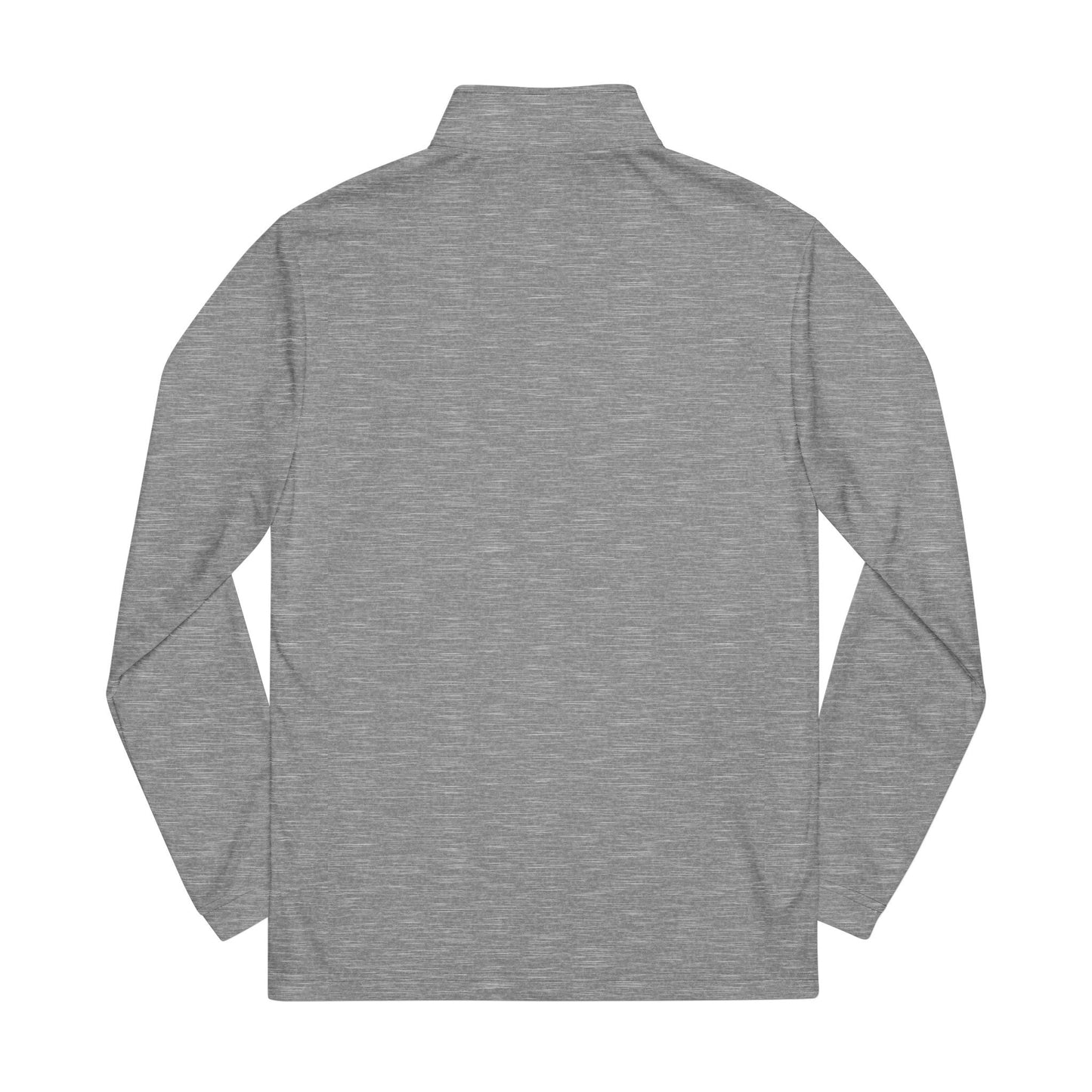 Embroidered adidas Quarter-Zip Pullover — Lightweight White Performance Top