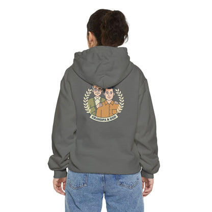 Grandpa & Dad Portrait Hoodie — Family Vintage Crewneck
