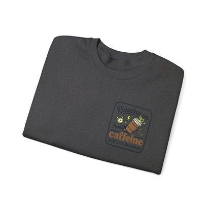 Crewneck Sweatshirt — "Mentally on Vacation, Physically at Work" Coffee Vibe