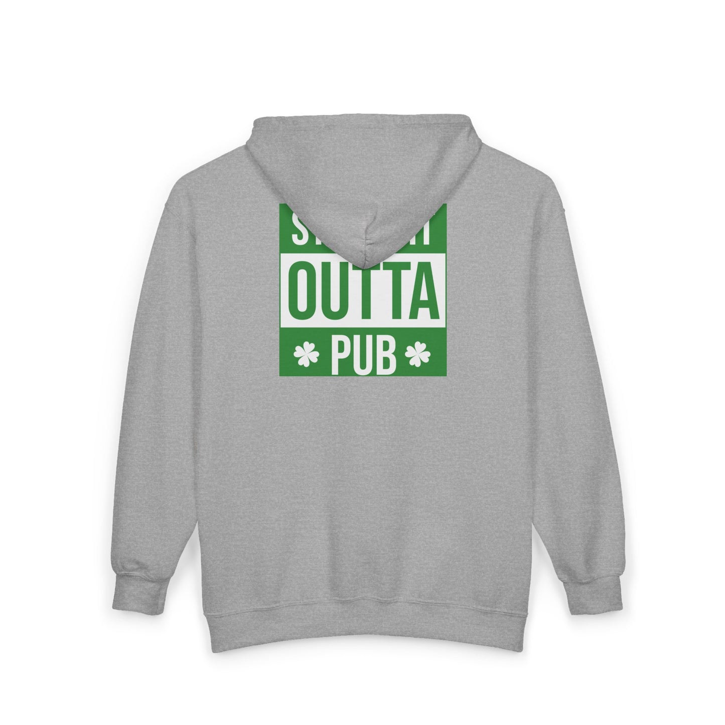 Cheers! Beer Zip Hoodie — ‘Straight Outta Pub’ St. Patrick’s Day Sweatshirt