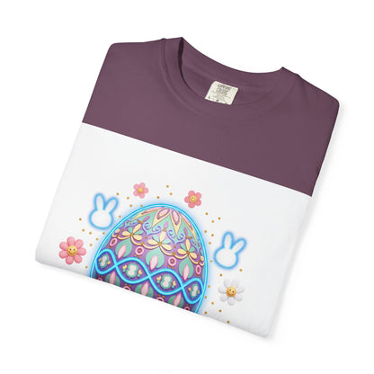 Easter Egg T-Shirt — Pastel Painted Egg & Basket Graphic