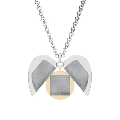 Hidden Message Engraved Heart Necklace — Secret Message Locket Necklace