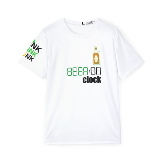 Beer O'Clock Sports Jersey — "Beer: On Clock" Graphic Tee