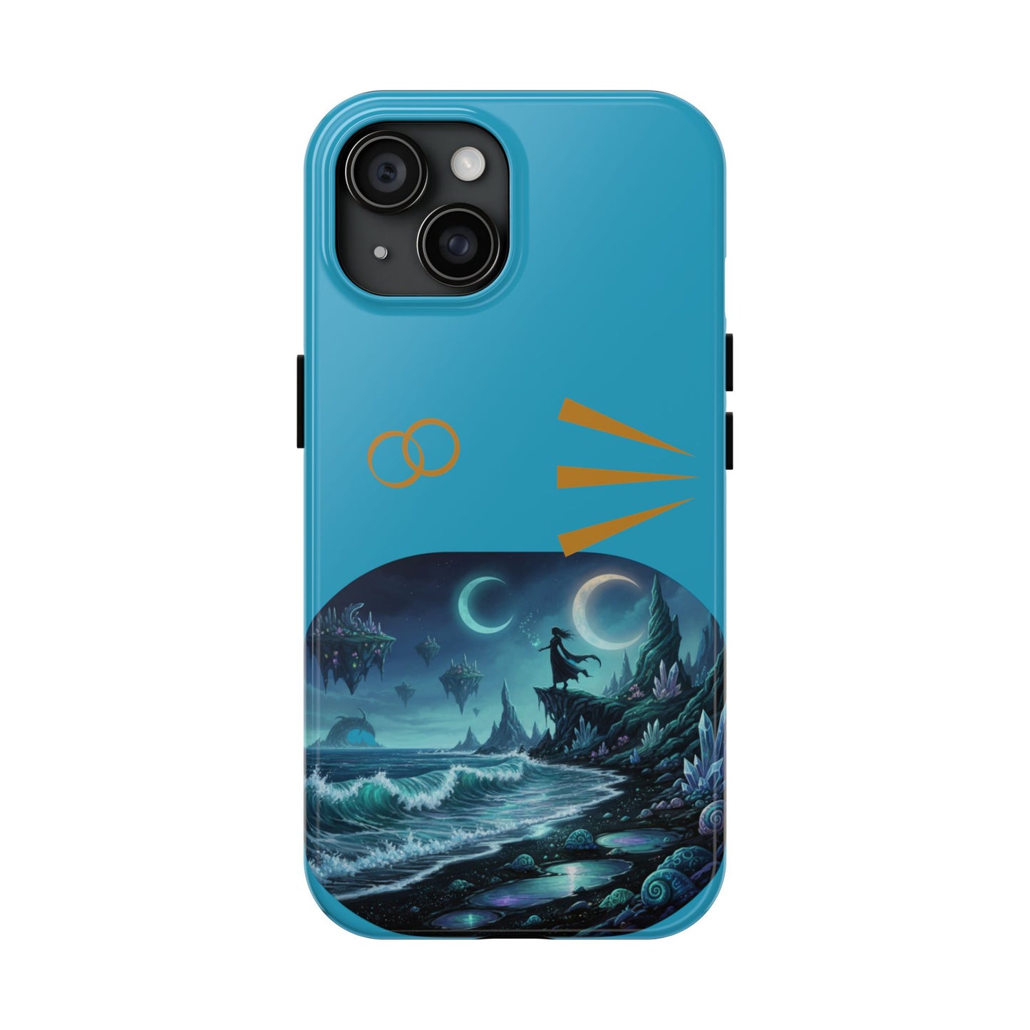 Tough Phone Case — Mystic Moonlit Shore Illustration