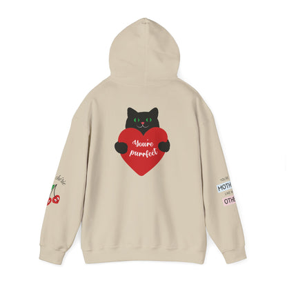 Mom Superhero Hoodie — “I don’t need superpowers, I am a MOM” Cat Heart Design