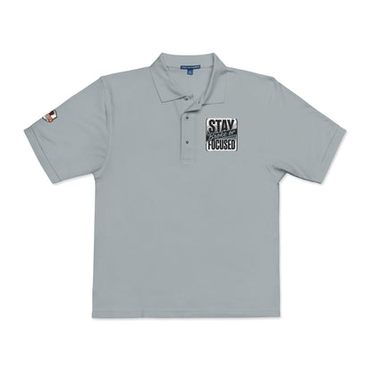 Stay Focused Embroidered Polo Shirt
