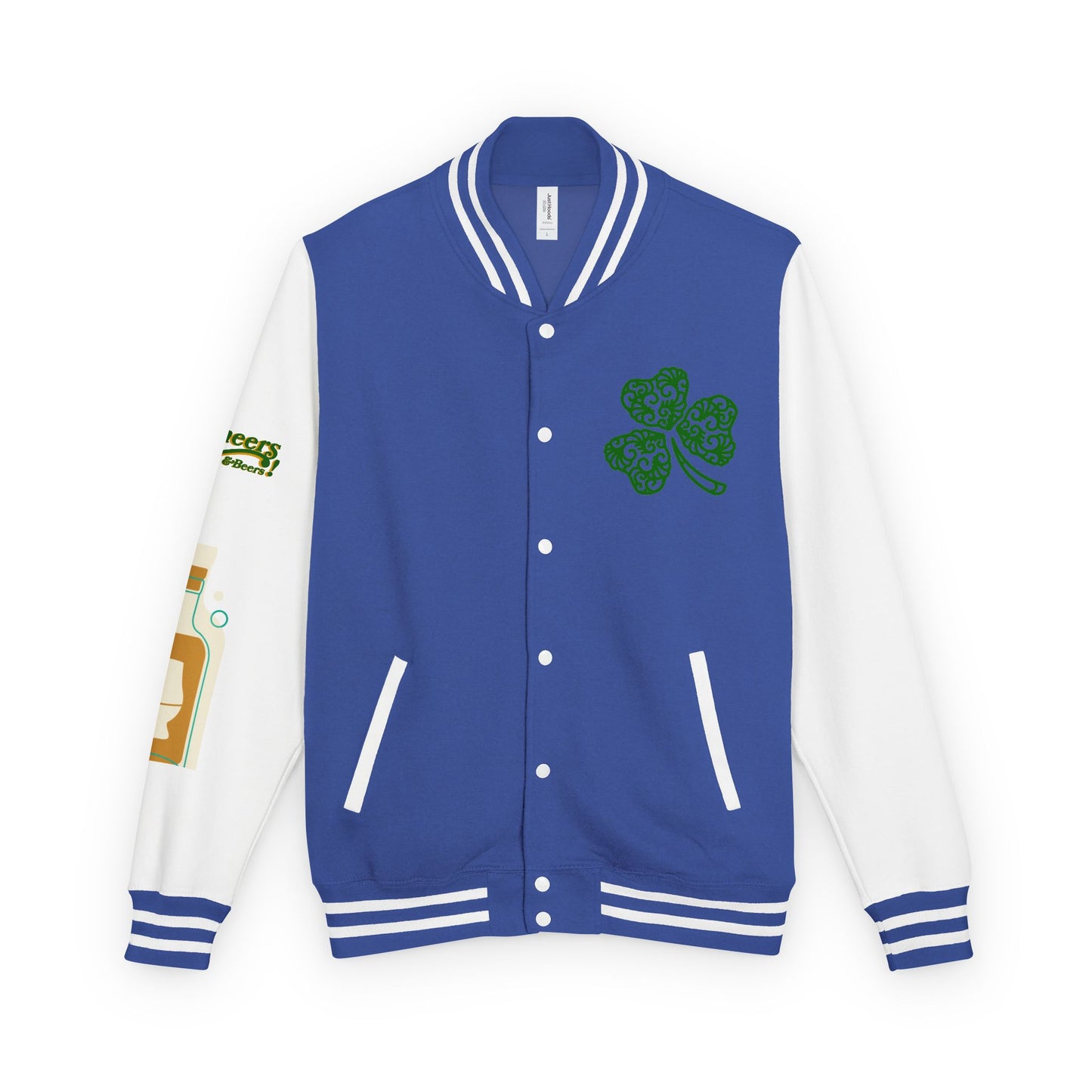 Lucky & Proud Shamrock Letterman Jacket