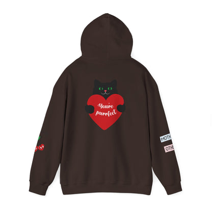 Mom Superhero Hoodie — “I don’t need superpowers, I am a MOM” Cat Heart Design