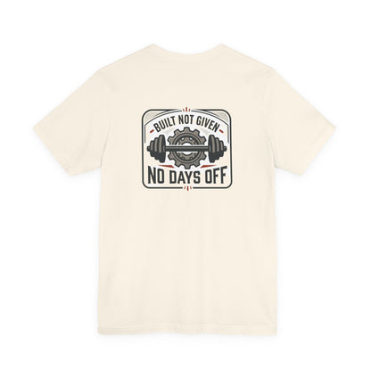 Stay Focused / Built Not Given Fitness T‑Shirt — “Stay Broke or Focused” Motivational Gym Tee