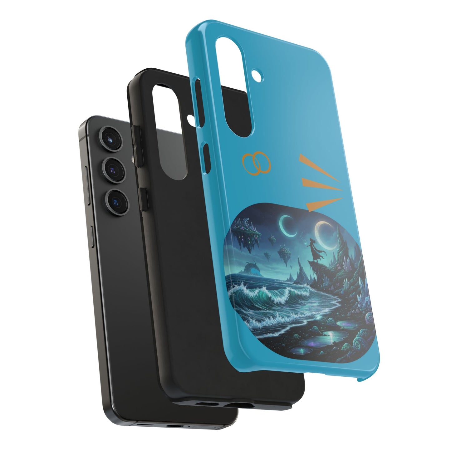 Tough Phone Case — Mystic Moonlit Shore Illustration