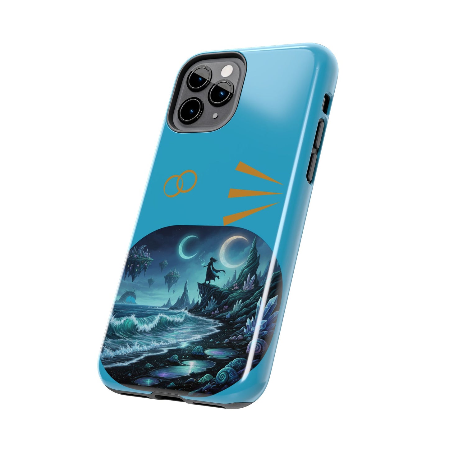 Tough Phone Case — Mystic Moonlit Shore Illustration