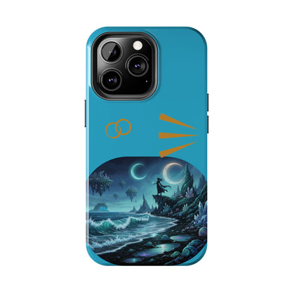 Tough Phone Case — Mystic Moonlit Shore Illustration
